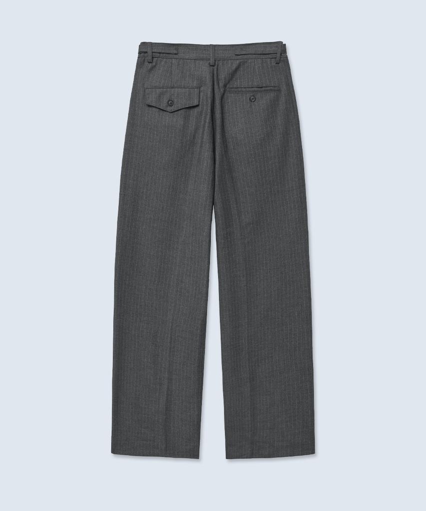 INTEMPOMOOD Retro Stripe Wide Slacks_Gray