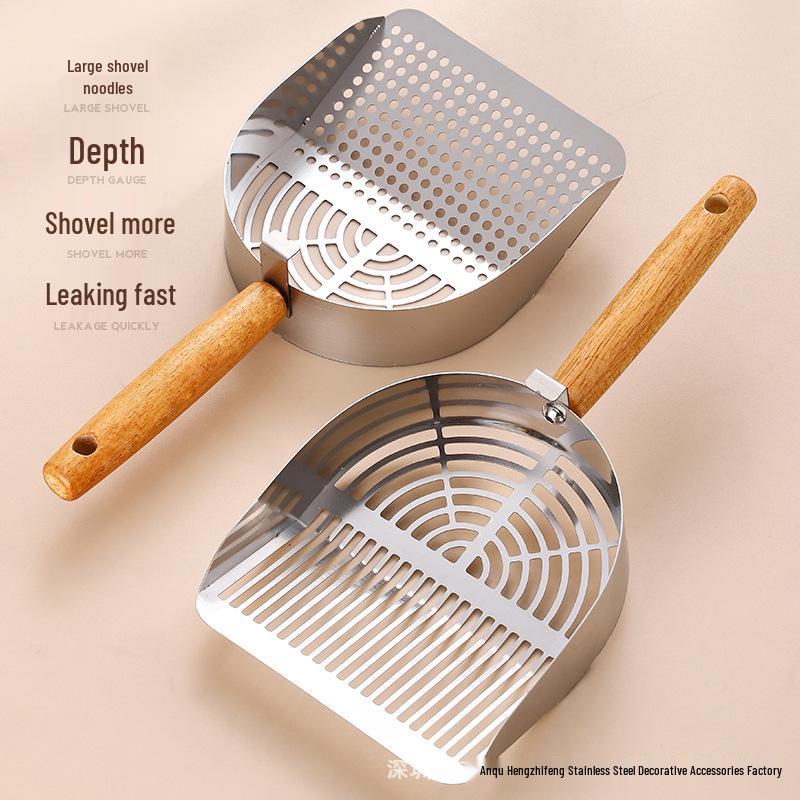 Stainless Steel Cat Litter Scoop for Tofu & Mineral Litter