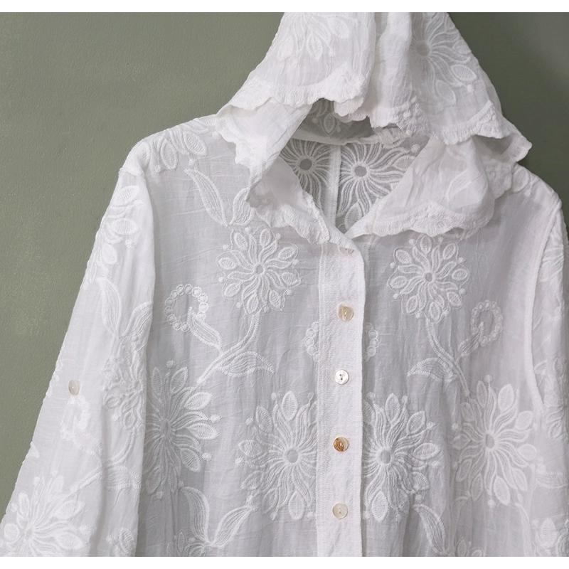 DIMANAF 2024 Новое летнее женское кружевное пальто с коротким рукавом, шляпа, модные топы, кружевные футболки, повседневные свободные белые футболки