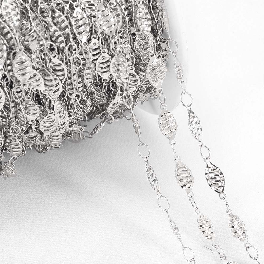 1Meter Fahsion Necklace Chain Stainless Steel 8 Shape Cross Double Loop Link Chain DIY Handmade Bracelet Material Jewelry Making