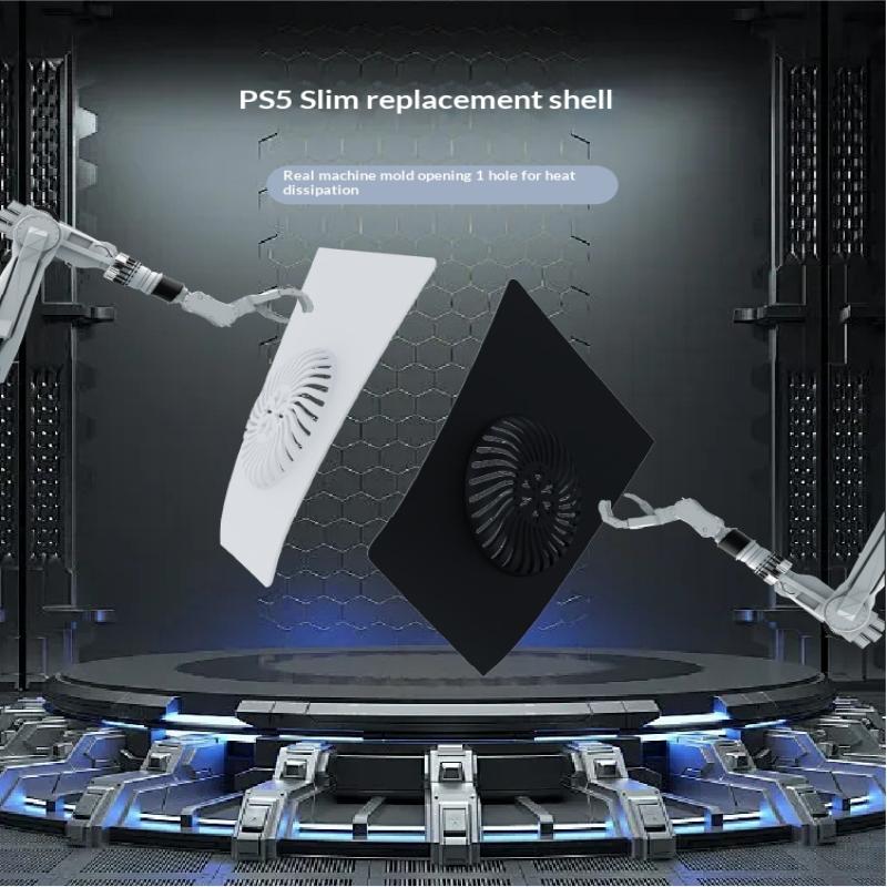 Лицевая панель для консоли PS5 Slim с вентиляционным отверстием, верхняя половина, сменная лицевая панель, защитный кожух для PS5 Slim
