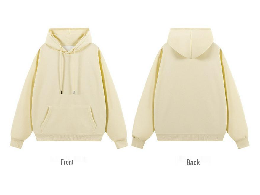 2025 Autumn Solid Color Loose Hoodie for Couples