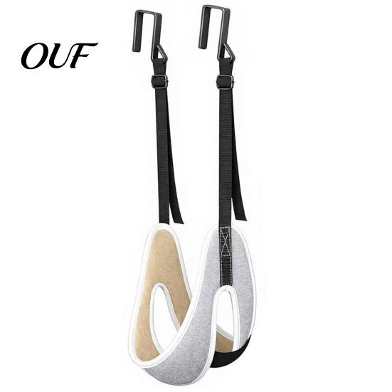 Comfortable Neck Traction Device Upgraded Over Door Device, Adjustable Cervical Spine Stretching Harness for Home Stretcher Use, Portable Mount