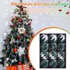 12 шт. Рождественские шары, украшения, небьющиеся пластиковые рождественские елочные подвесные безделушки для праздника