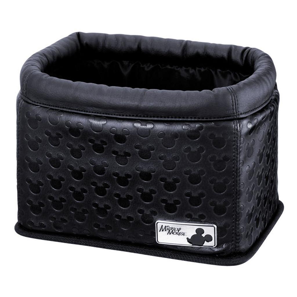 Napolex Car Trash Holds Six 500ml Water Stable Storage Thick Carbon Fiber Car Disney Mickey Mouse Can, Bottles, Anti-Tip Design, Box, Fabric,