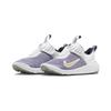 Nike E-Series 1.0 PS Нескользящие Защищающие от ударов Низкие Детские Кроссовки Детские кроссовки Бело-фиолетовые DV4251-500