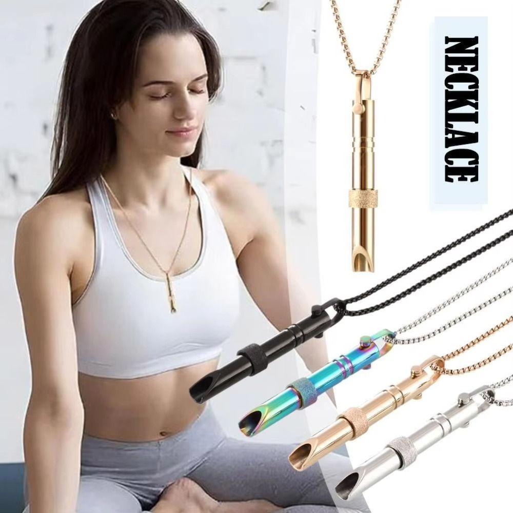Meditation Tool Mindfulness Pendant Regulating Breathing Meditation Necklace  Women Men