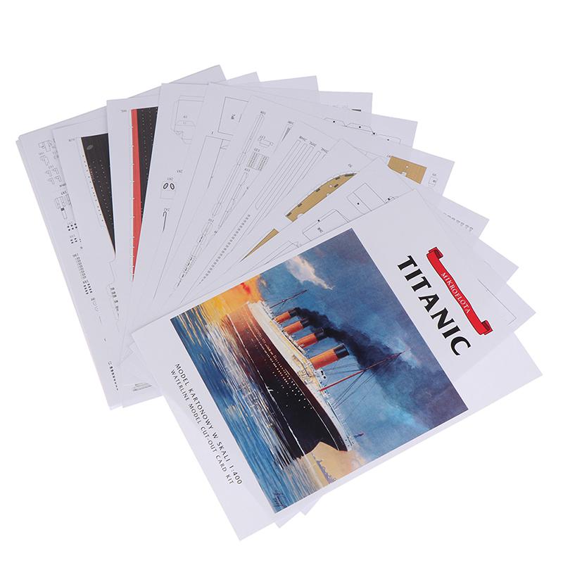 1:400 DIY Handcraft Titanic Ship 3D Бумажная Модель Наборы Игрушки