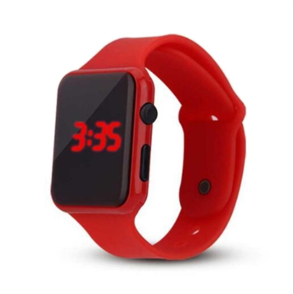 Унисекс цифровые светодиодные спортивные часы наручные часы с силиконовым ремешком Мужская детская мода