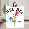 Moanas Hei Hei Rooster Character Flannel Blanket Winter Warm Throw for Kids Couch Bed Aesthetic Sofa Cover Bedspread