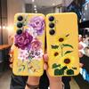 Мягкий силиконовый чехол Sunflower для Xiaomi Redmi Note 13 Pro 13C Poco C65 Samsung A35 A55 M35 Huawei Honor 200 Realme Camera Защитный противоударный чехол