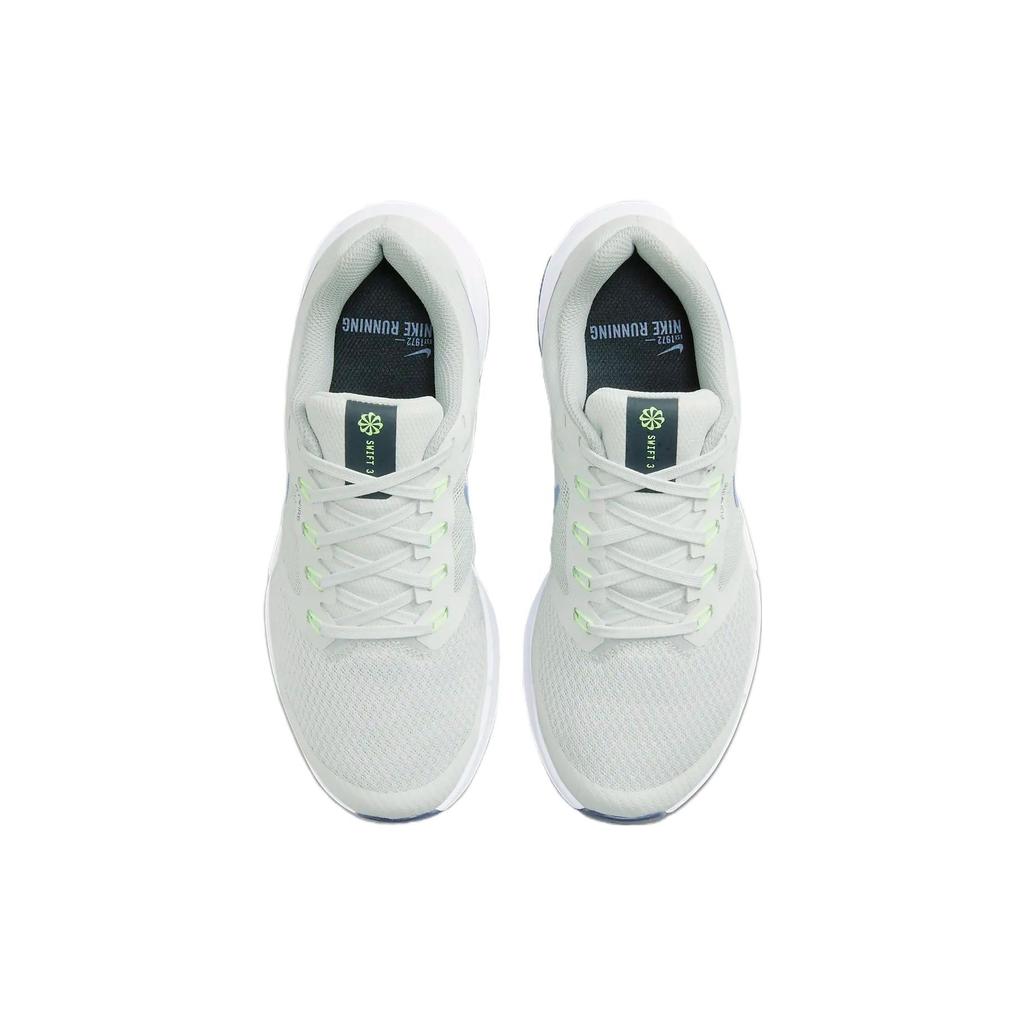 Nike Беговые кроссовки Run Swift 3 Удобные Универсальные Низкие Повседневные Женские кроссовки Серо-зеленые DR2698-007