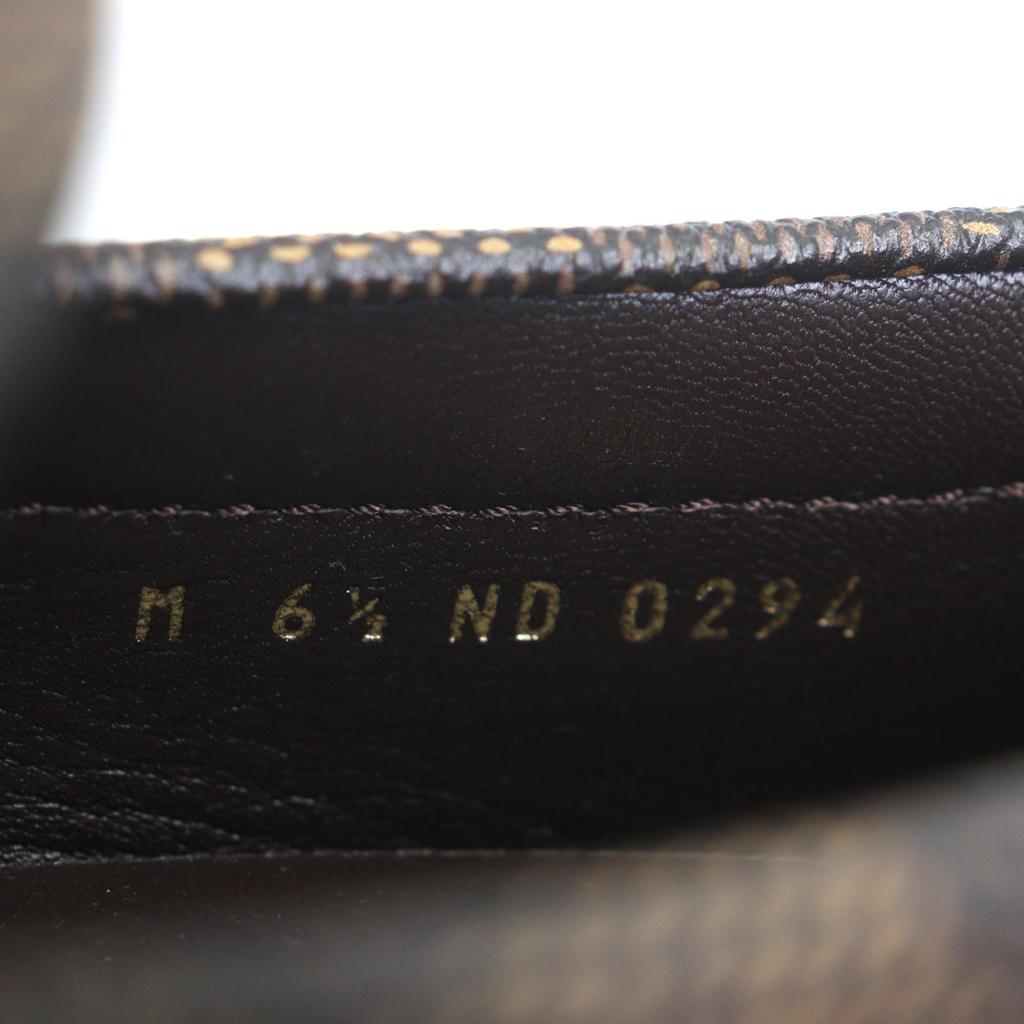 Отличные палубные туфли LOUIS VUITTON LV Driver Дамие канва мужские 6.5 1ADGBG Б/у