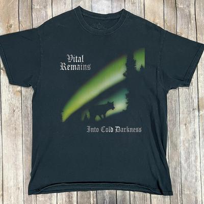 Футболка Vital Remains Band Into Cold Darkness Полный размер S-5XL Унисекс