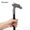 Silver Dragon Head Fashion Walking Stick Decorative Stick Cospaly Vintage Party Fashionable Walking Cane Crosier 93cm