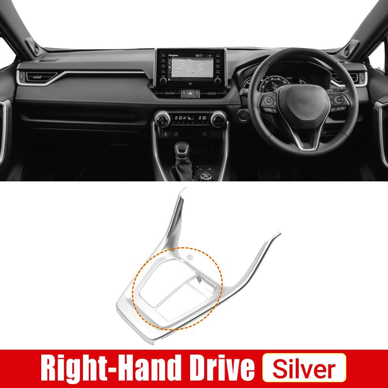 ABS карбоновая внутренняя коробка переключения передач автомобиля, крышка панели, накладка, аксессуары для Toyota RAV4-2022 2023 RAV 4 XA50