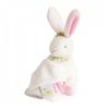 Doudou - Doudou Et Compagnie - Lapin Rose Fleurs - 10 Cm Pantin - Poudre De Perlidoudou