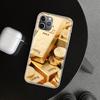 Чехол-бампер с узором из тонкого золота для iPhone 11 12 13 Mini 14 15 Plus 16 Pro Max 17 Air 7 8 + SE Художественный Индивидуальный Fundas