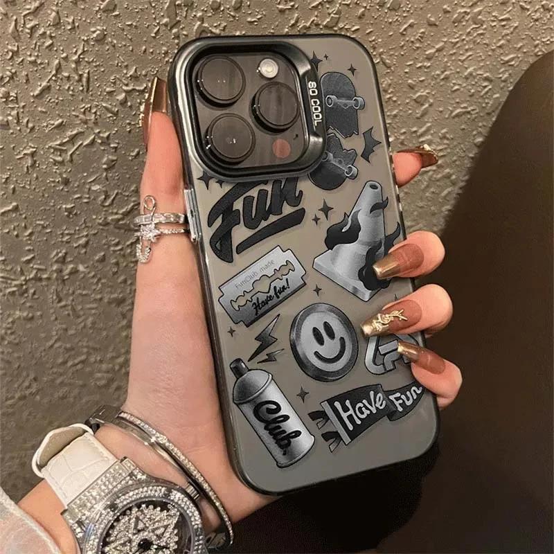 Luxury Newspaper Graffiti Phone Case For  Redmi Note 13 12 Turbo 11 Pro Plus 10 Pro Max 12S 11S Redmi 12 4G 13C Cover