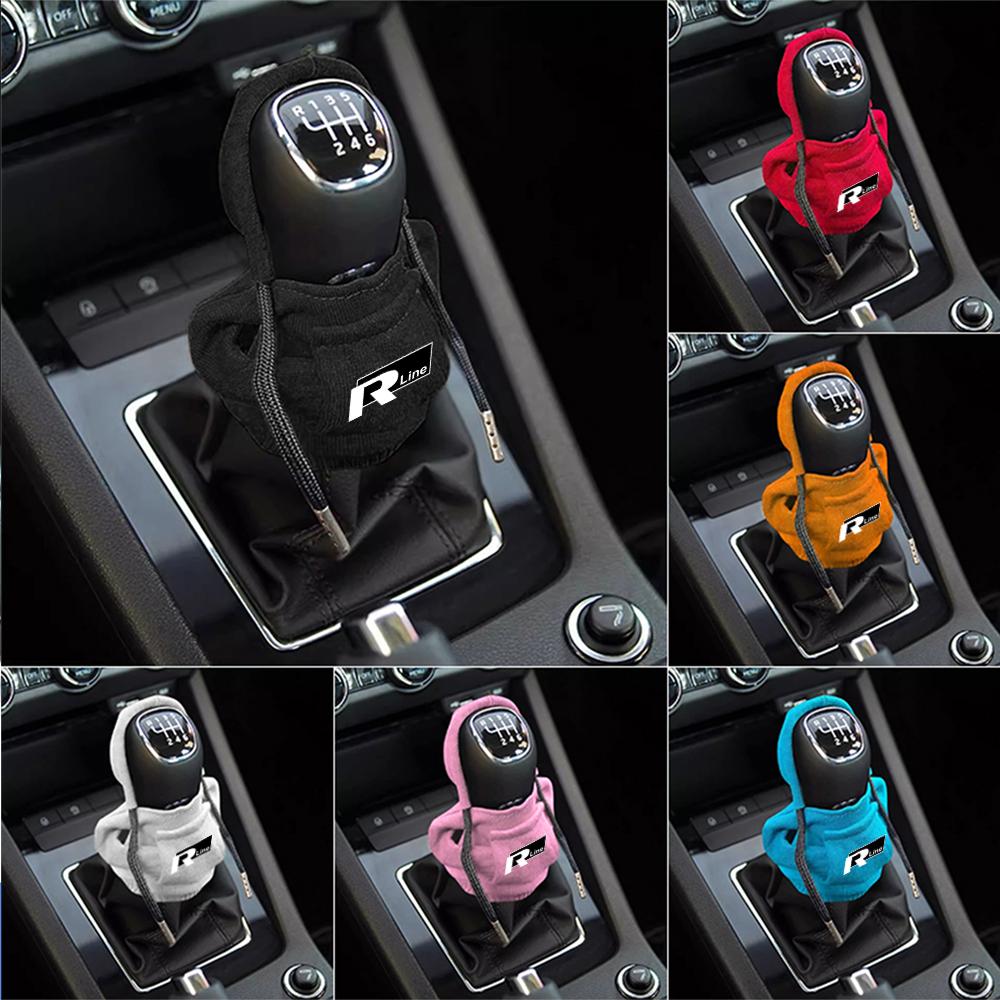 2025 Hot For Volkswagen VW GTI R Golf 7 Polo Tiguan Passat Lavida Rline Hoodie Car Gear Shift Knob Cover Manual Handle Change Le