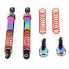 1 Pair RC Car Shock Absorber 105mm Colorful Oil Pressure Damping Large Caliber RC Shock Damper with Offset Cap