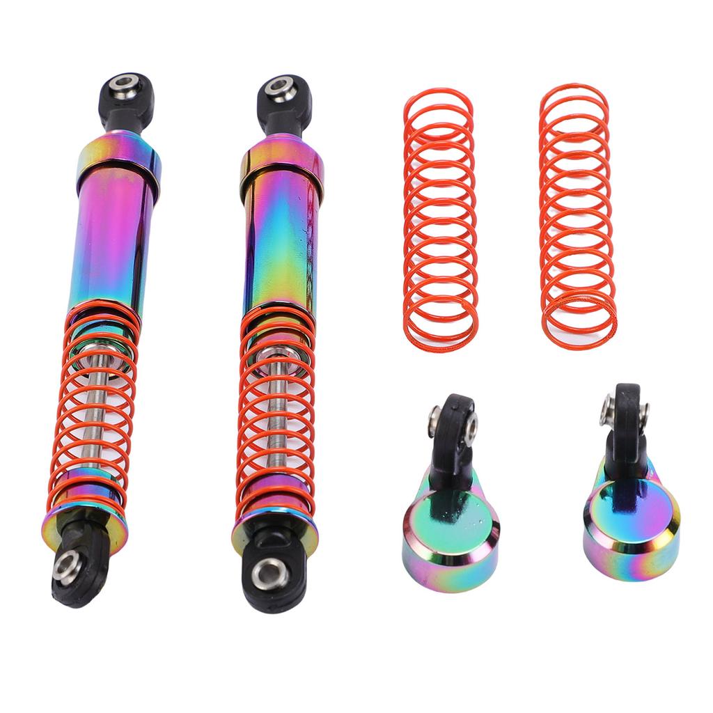 1 Pair RC Car Shock Absorber 105mm Colorful Oil Pressure Damping Large Caliber RC Shock Damper with Offset Cap