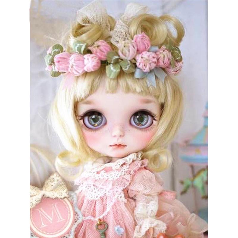 Полный 5D Diy Алмазная картина Мультфильм Милая маленькая девочка Вышивка Крестом Домашний декор Ручная работа
