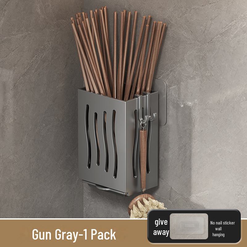 Настенная кухонная сушилка и ящик для хранения палочек и ложек