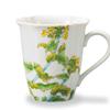 Kutani Ware Iwataya "Japan's Beautiful Four Seasons" Mug, Rape Blossoms (February), AP7-5157