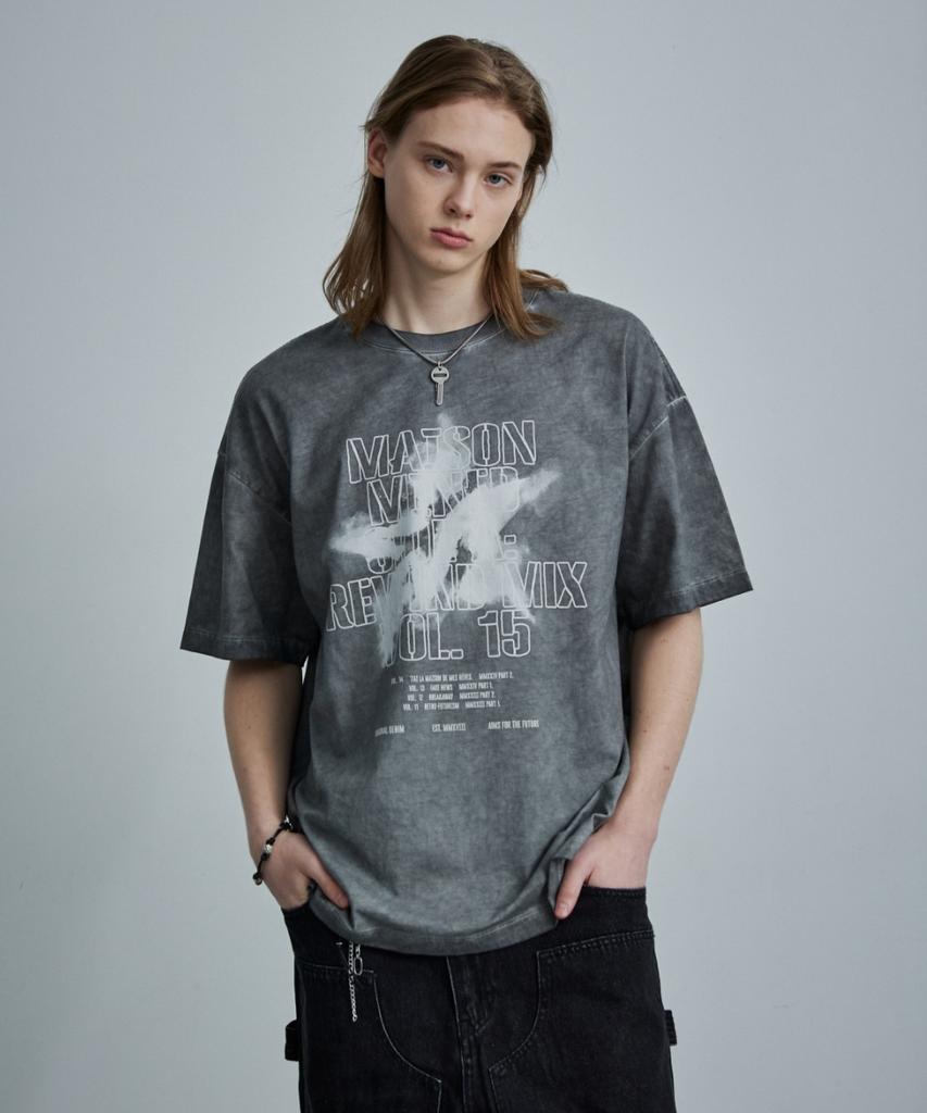 MAISON MINED Звезда Падающая Стирка Половина Т Угольный
