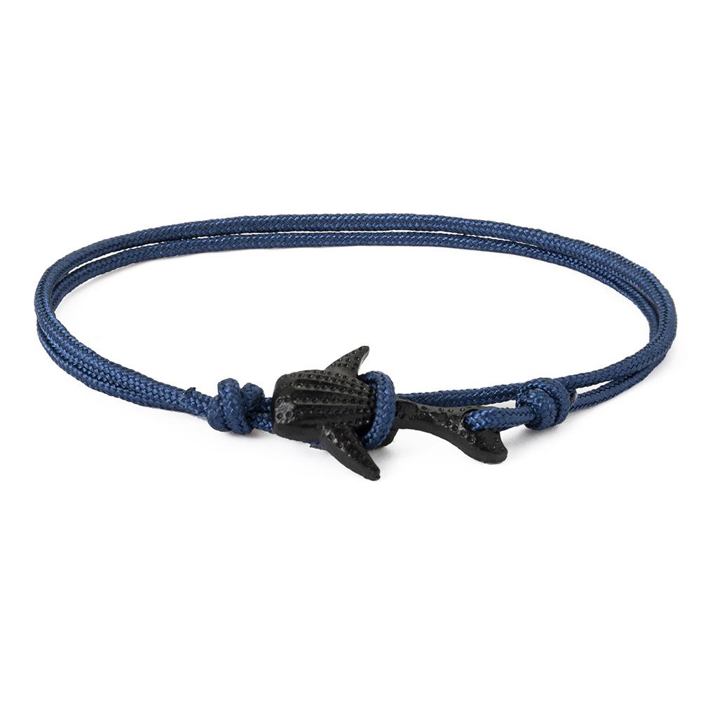 Модные нейлоновые браслеты для мужчин и женщин, парные подарки, плетеный браслет, мужской браслет, веревочный сплав, крючок, якорь, браслет