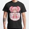Men Fashion Casual Short Sleeves Funny Puella Magi Madoka Magica Black Tees Oversized T-shirts