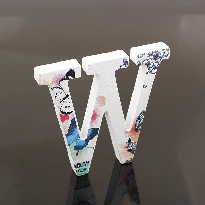 Wooden Alphabet Craft Letters Plaque Home Wedding Nursery Party Decoration