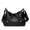 Large Capacity Middle-Aged Mother Bag Women's Multi-Layer Shoulder Bag Soft Leather Crossbody Bag Mobile Phone Bag