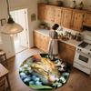 Sleeping Cat,Round Area Rug,Carpet Rug for Living Room Bedroom Sofa Playroom Decor,Non-slip Floor Mat