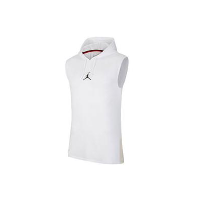 Мужская баскетбольная майка Air Dri-Fit с графическим принтом и капюшоном, белая CW0373-100