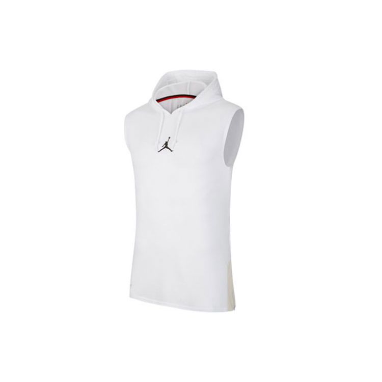 Jordan Мужская баскетбольная майка Air Dri-Fit с графическим принтом и капюшоном, белая CW0373-100