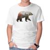Унисекс Футболка с круглым вырезом Ursa Nature Графическая с коротким рукавом Повседневная футболка