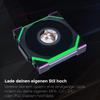 Lian Li UNI FAN SL Беспроводной LCD 120 Реверсивный Черный 120мм ARGB Корпусный Вентилятор 1,6-дюймовый LCD Экран 2,4 ГГц Беспроводной FDB Подшипник UF-RS-SL120-LCD-WLS-1B