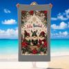 Christmas Printed Beach Towel Soft Quick Dry For Indoor Outdoor Home Use Holiday Gift
