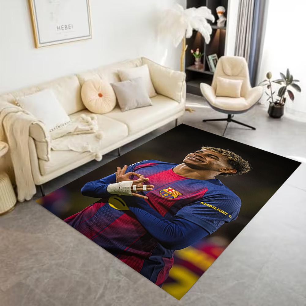 Lamine Yamal's World Cup Champion Celebration Carpet Perfect for Kitchen Study room Foyer Outdoor Anti-slip Rug Decorate Offices Spiritual Gift