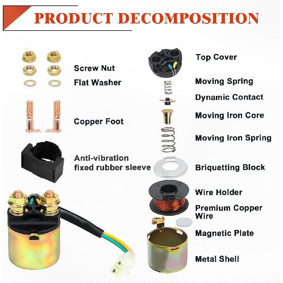 Реле соленоида стартера Rancher 420 для Honda TRX420 Rancher 420 2007-2014 TRX350 Rancher 350 2000-2006 TRX500 Foreman 500 2005- TRX500 Foreman