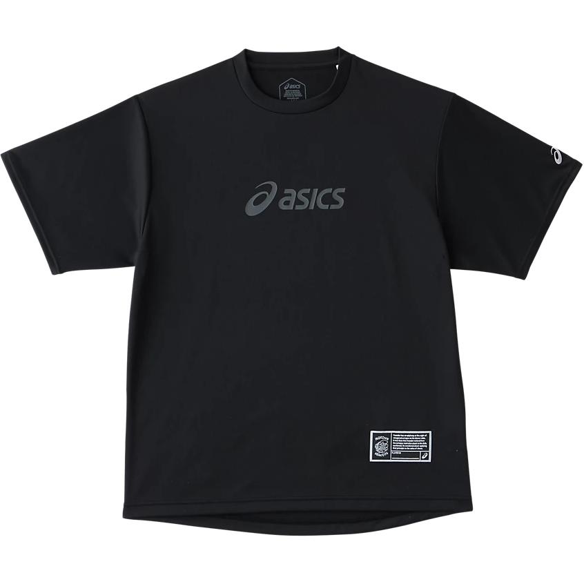 Asics Серия Midtown Krakens SS24 Логотип Круглый вырез Свободный Повседневный Уличный Спортивный Футболка с коротким рукавом для баскетбола Унисекс Топы Performance-Black 2063A337-002