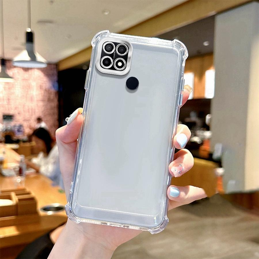 Противоударный чехол с защитой камеры (подушка) для Realme GT 5G 7 7T 14X 11 12 Pro Plus 12X 14 14T 8 9 5 6i 7i C31 Покрытие Силикон ТПУ Прозрачная крышка