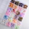 1 Box Nail Art Decoration Kit, Butterfly Flower Bow Nail Art Charms, Nail Pearl Accessories