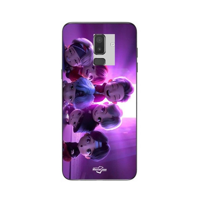 Coque pour Samsung Galaxy j8 2018 bts groupe animation kpop