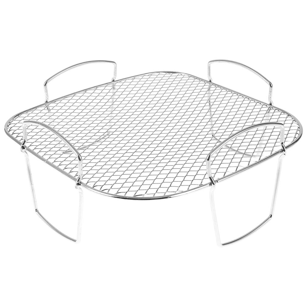 2 шт. Аксессуары для электрической фритюрницы Air Fryer из нержавеющей стали 430, двухслойная решетка для гриля, паровая решетка для фритюрницы Air Fryer