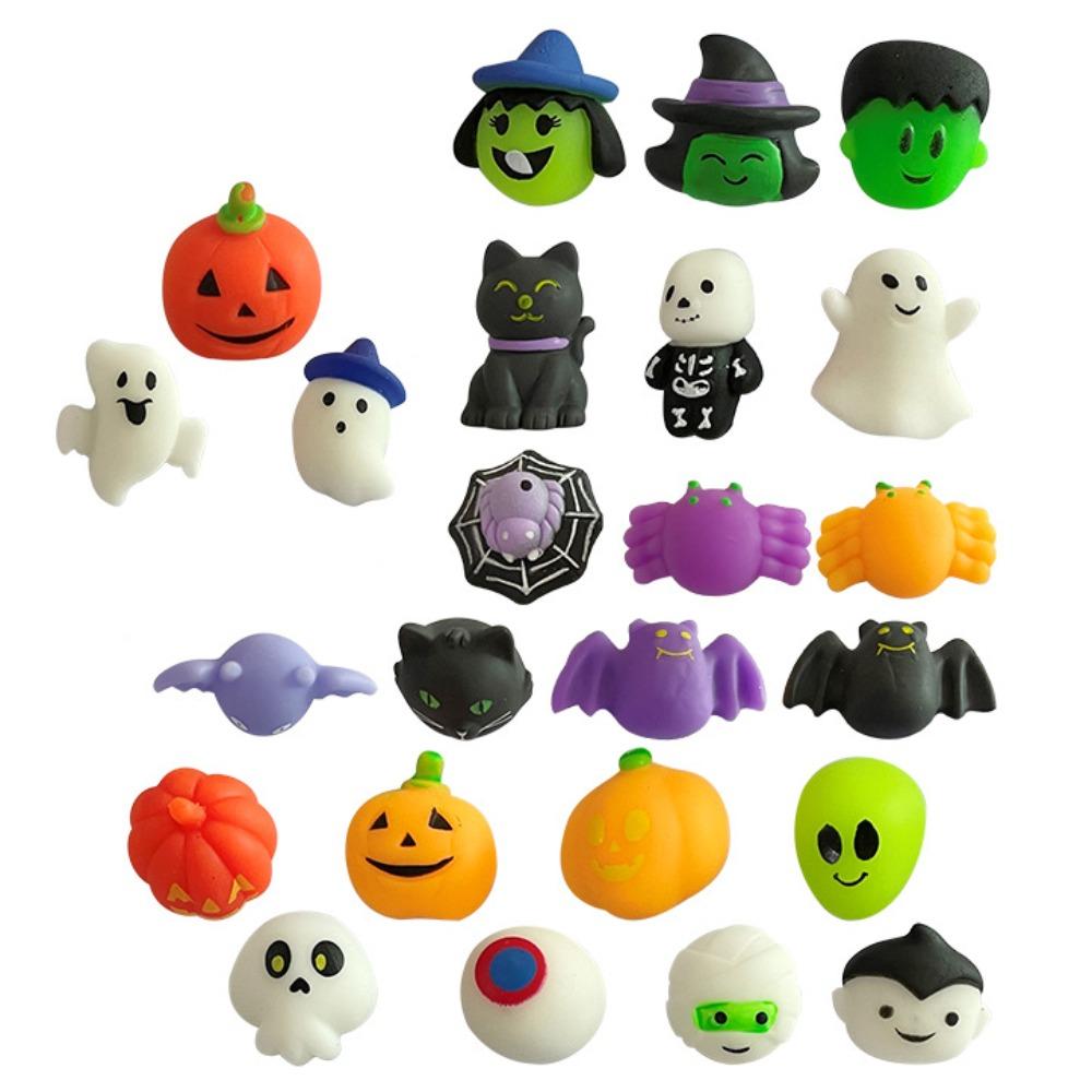 24/36Pcs/Set Mini Ghost Squishy Toy Surprise Realistic Pumpkin Pinch Office Desk Toy