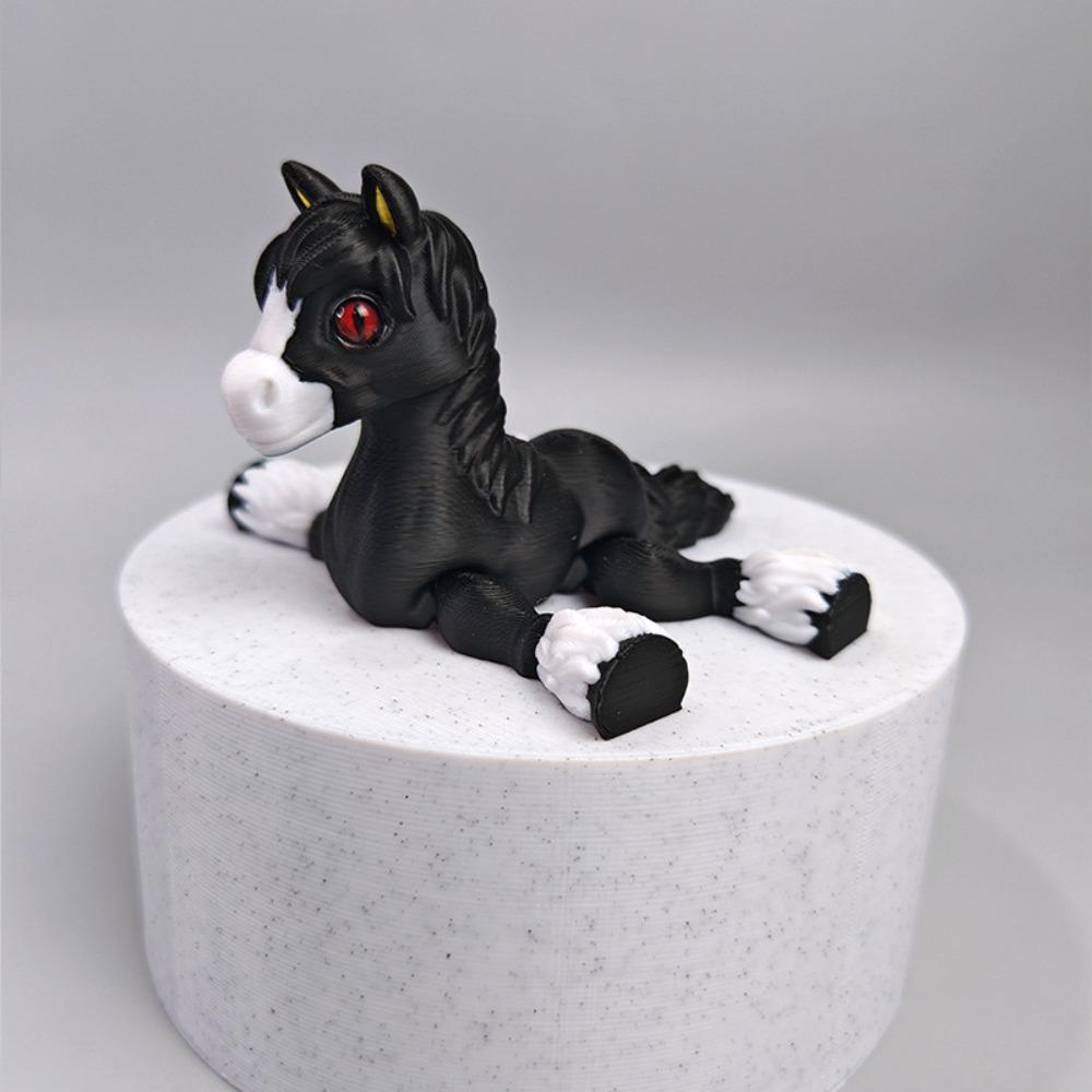 PLA 3D Printed Chameleon Model Multicolor Multi-jointed Chameleon Action Figure Movable Articulated Animal Figurine