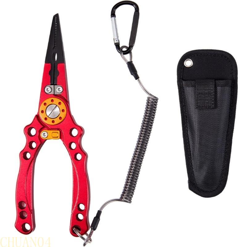 A1A2 Portable Small Fishing Pliers Scissors Cutting Fish Line Tongs Aluminum Alloy Hook Remover Fish Line Cutter Easy to Use